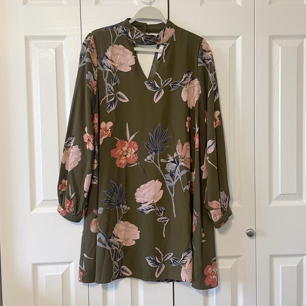 Peach Love Floral Dress